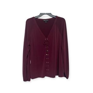 Burgundy top  - size large
